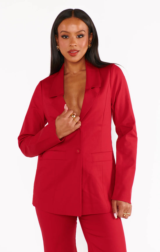 Major Blazer Red Suiting