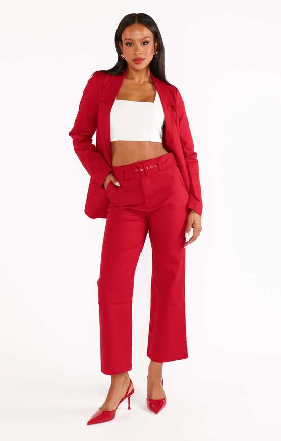 DJ Cropped Pants Red Suiting