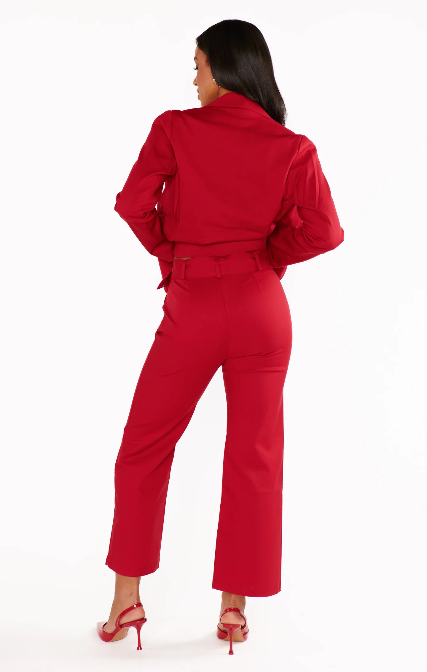 DJ Cropped Pants Red Suiting