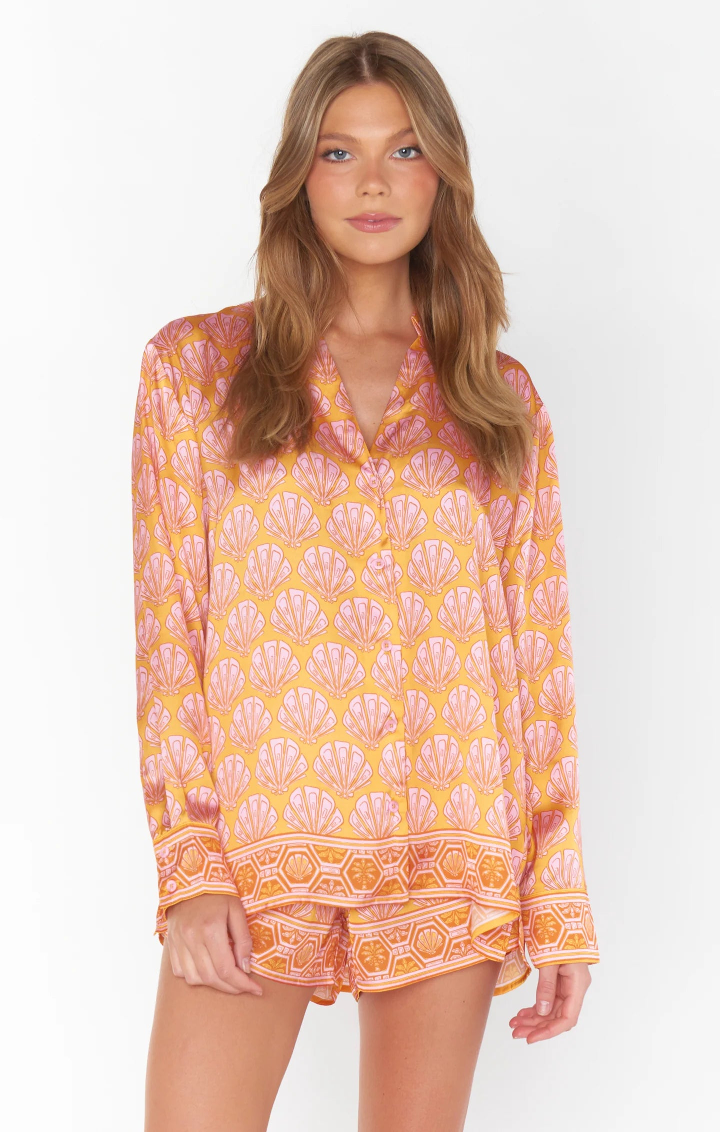 Load image into Gallery viewer, Show Me Your Mumu - Early Riser PJ Set, Shells Silky

