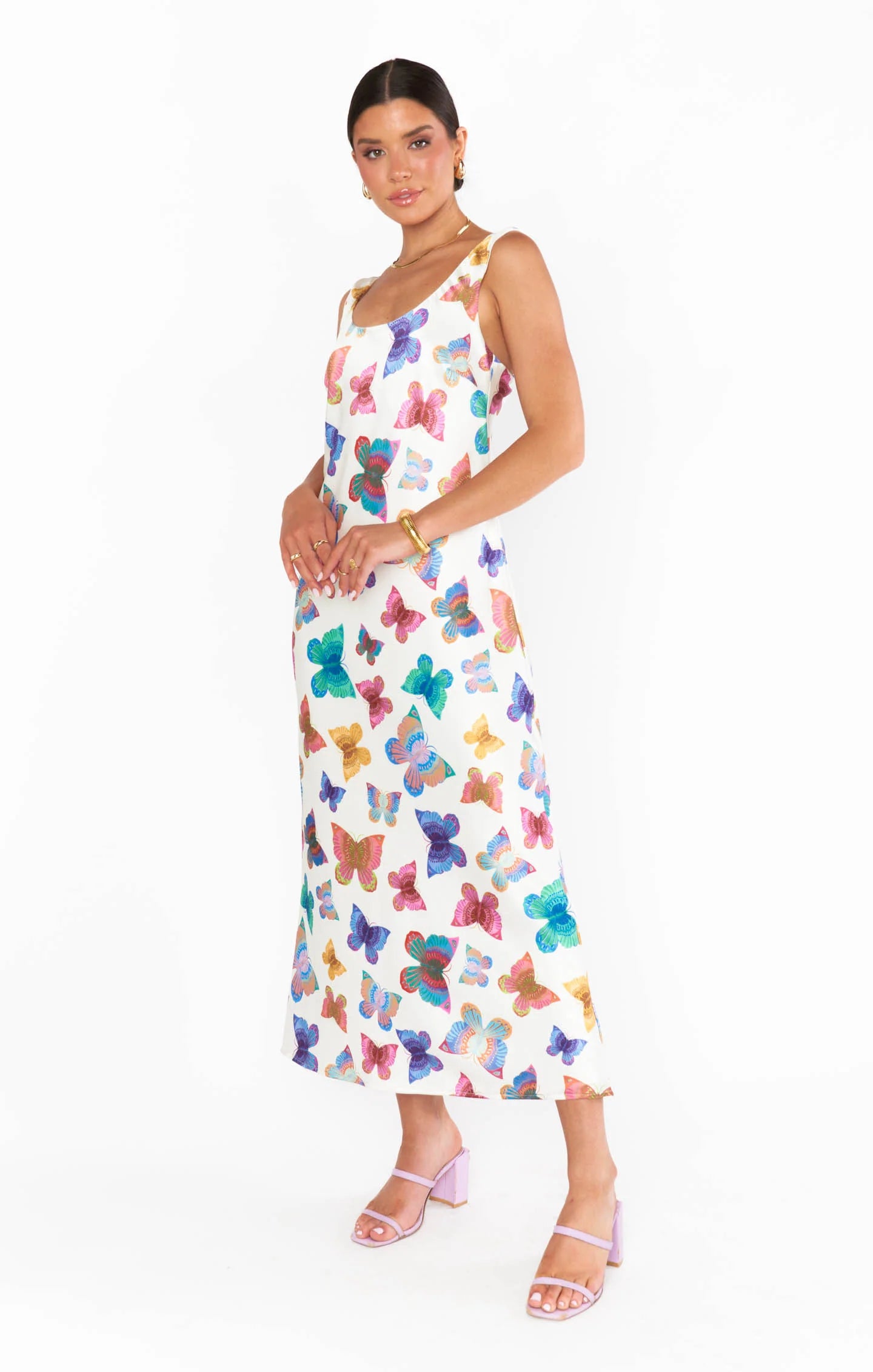 Show Me Your Mumu- Serenade Slip Dress Rainbow Butterflies