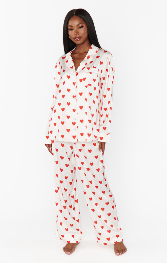 Show Me Your Mumu - Classic PJ Set Queen of Hearts Silky