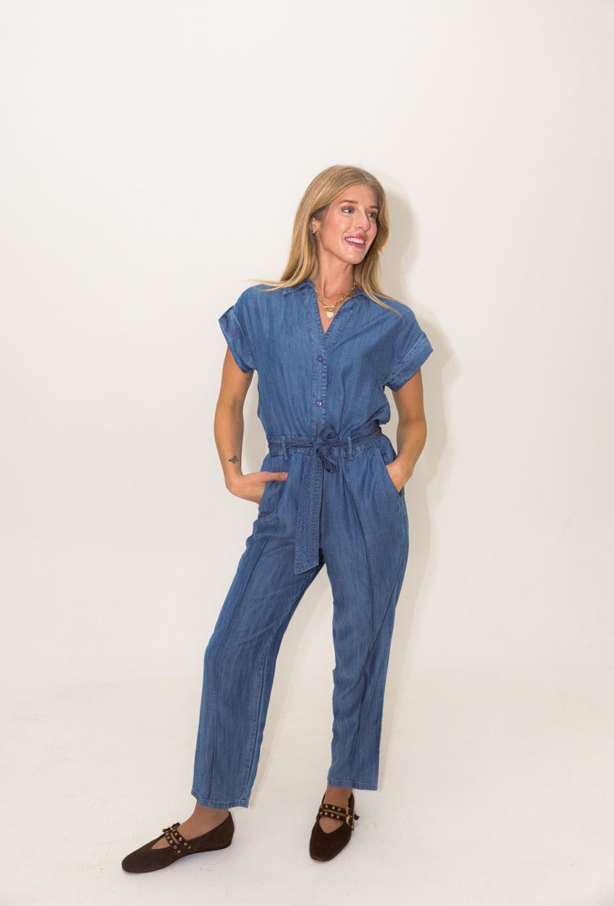 7 Jumpsuit S/S Tie Belt