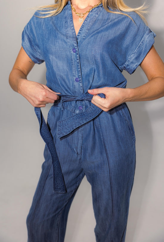 7 Jumpsuit S/S Tie Belt