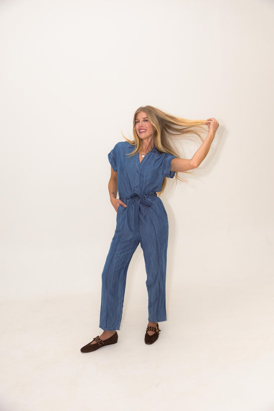 7 Jumpsuit S/S Tie Belt