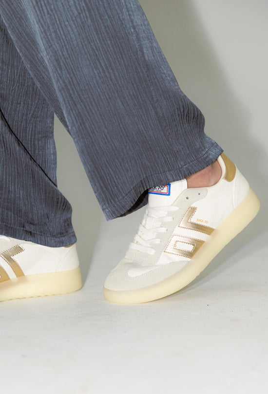BACK 70 - BOSTON Metallic Gold Sneaker