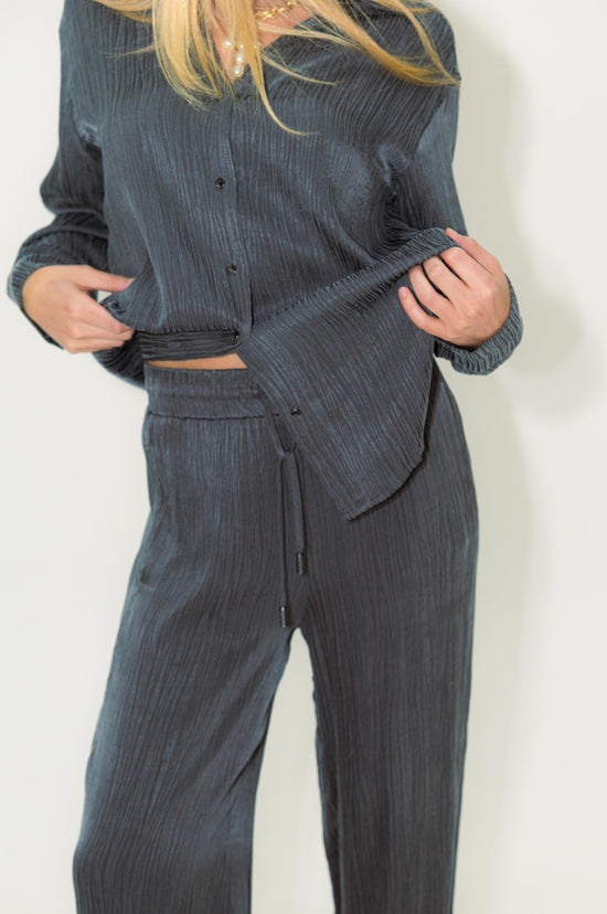Trousers Wide Crinkle Cupro
