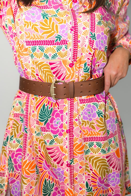 WTF Double Cross Belt - Cognac