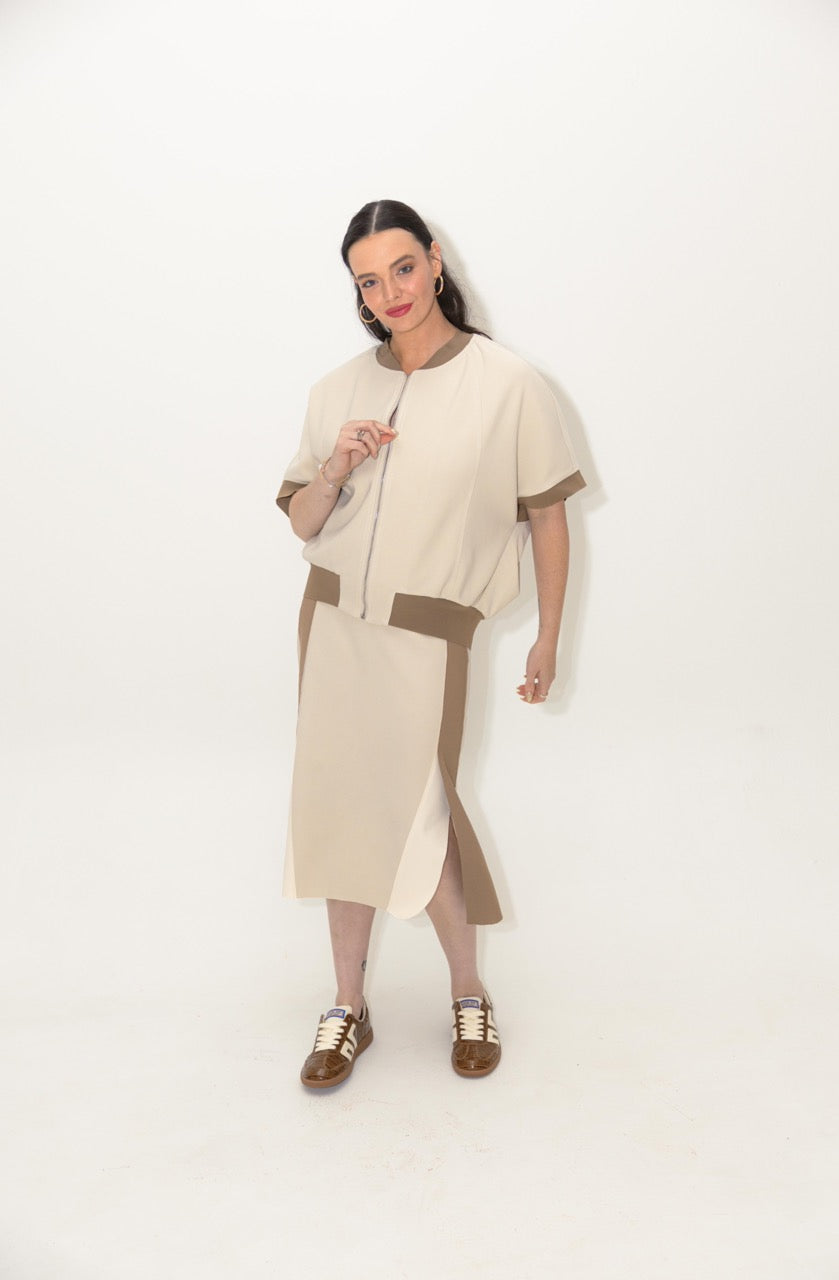 Katy Stretch Crepe Jacket
