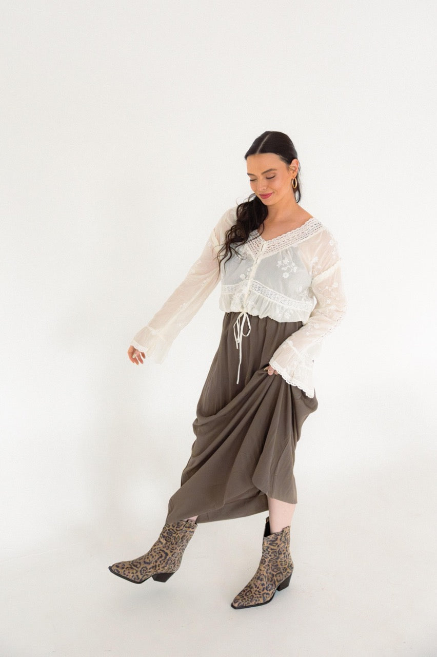 Free People - Sweet Love Blouse - Egret