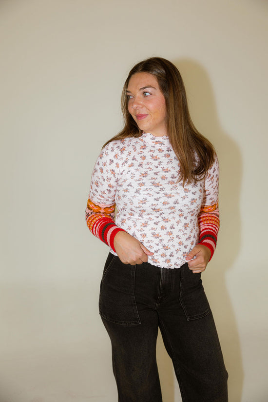 Free People - WTF Bold Bowery Cuff - Cherry Blossom Combo