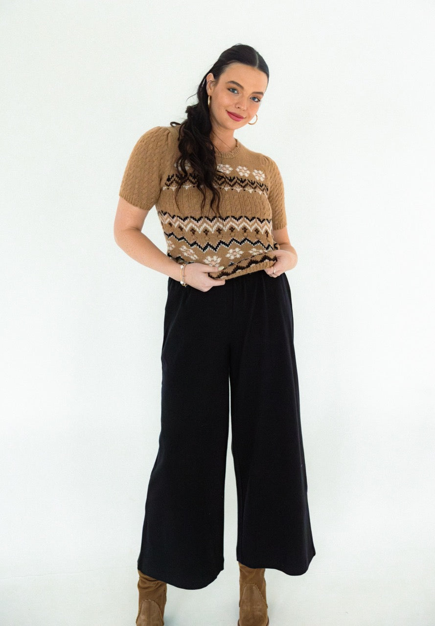 Scout Jersey Flare Pant - True Black