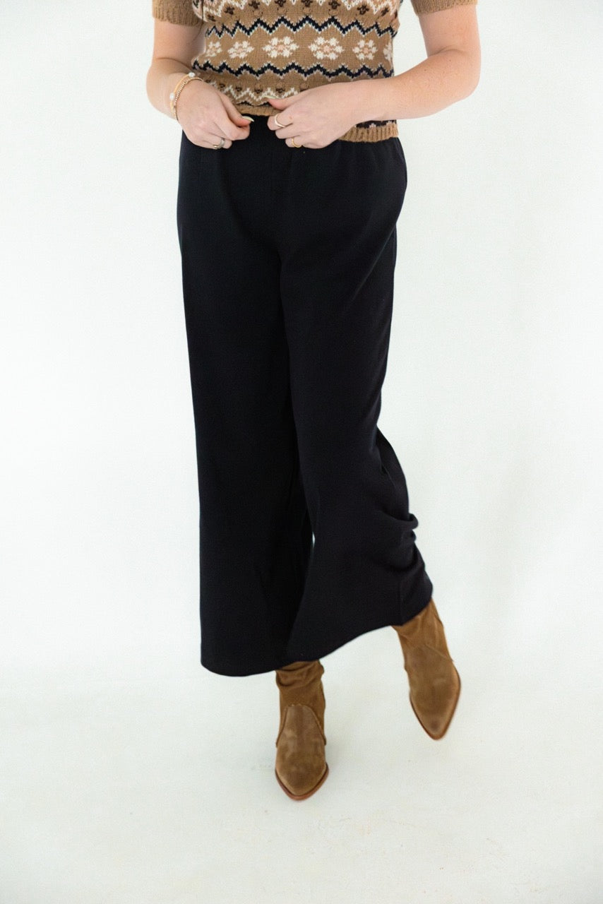 Scout Jersey Flare Pant - True Black