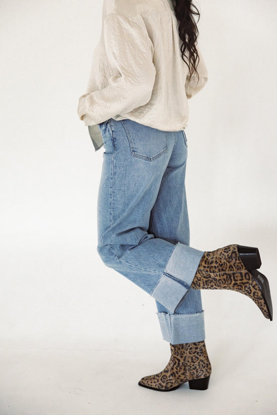 Pistola - Lana Crop w/ Cuff High Rise Ultra Wide Leg