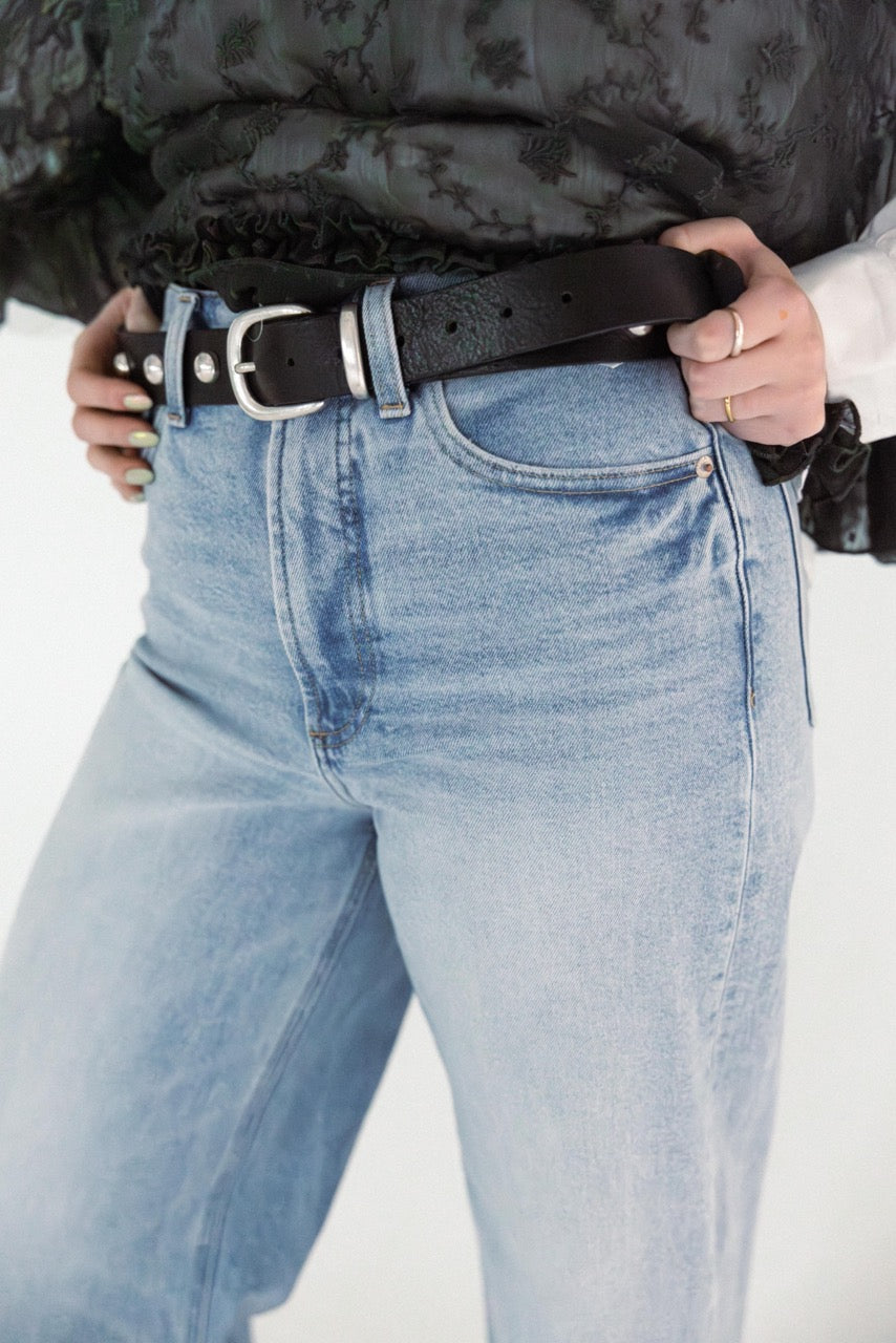 Rhodes Stud Belt - Black