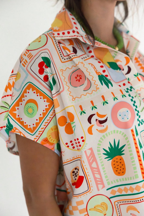 Fruit Basket V Neck Signature Top