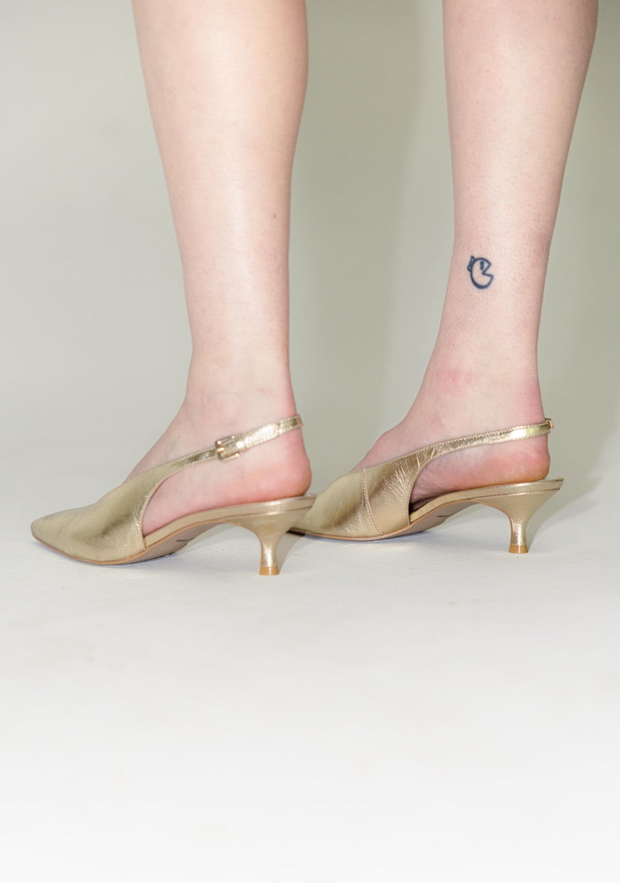 Dolce Vita - Alenna - Light Gold Crinkle Patent