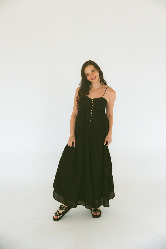 Show Me Your Mumu - Gracie Midi Dress Black Voile