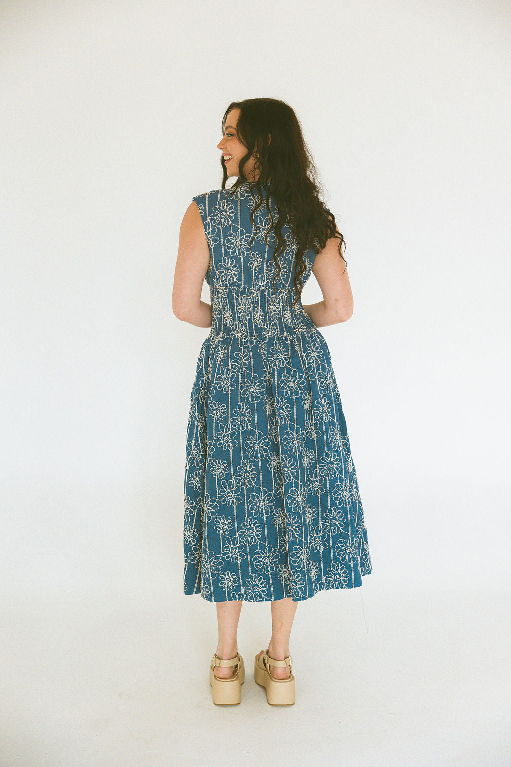Front Zip Midi Dress