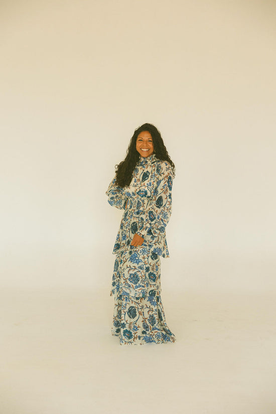 Tiered Floral Maxi Dress