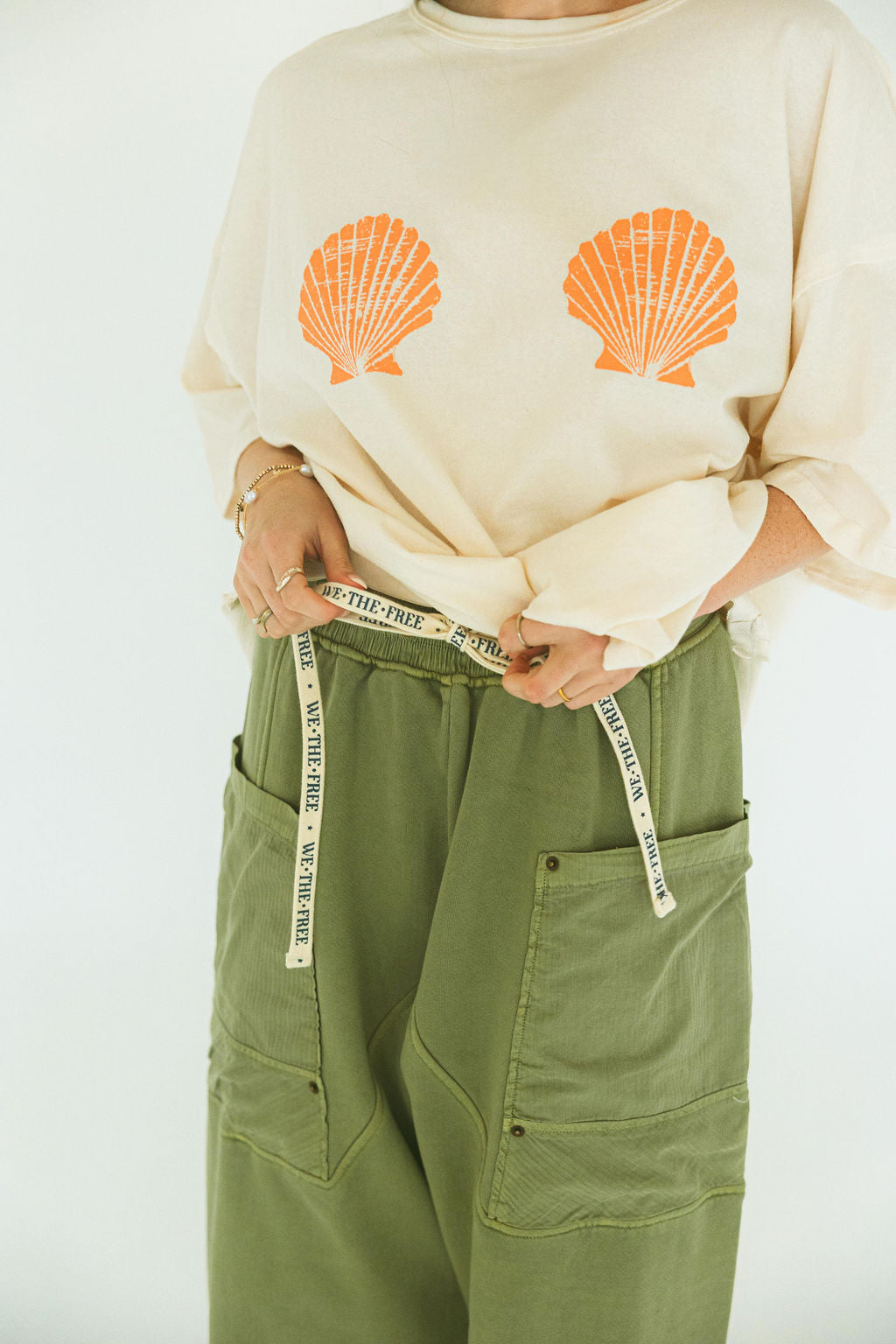 Free People - Jet Set Knit Pull On - Oil Green