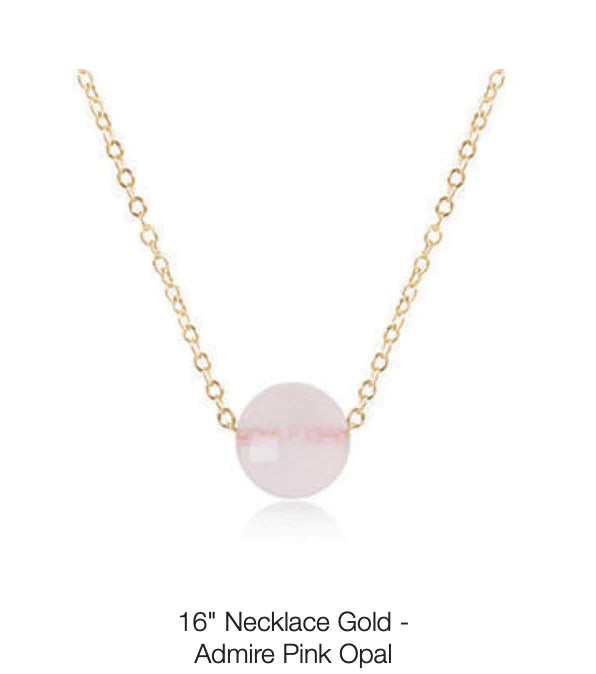 Load image into Gallery viewer, 16&amp;quot; Necklace Gold - Admire Pink Opal
