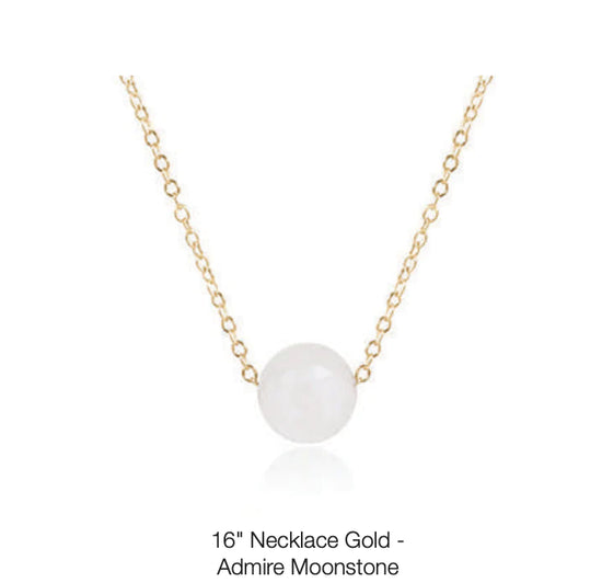 Load image into Gallery viewer, 16&amp;quot; Necklace Gold - Admire Moonstone
