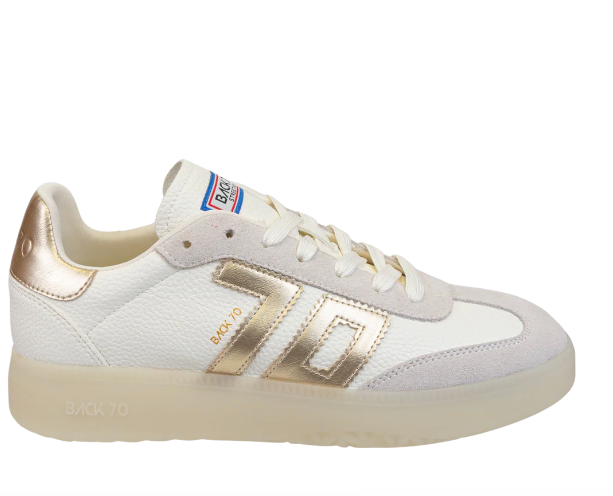 BACK 70 - BOSTON Metallic Gold Sneaker