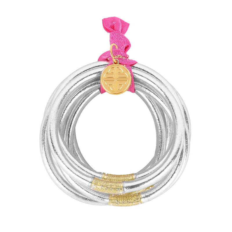 BudhaGirl Silver All Weather Bangles