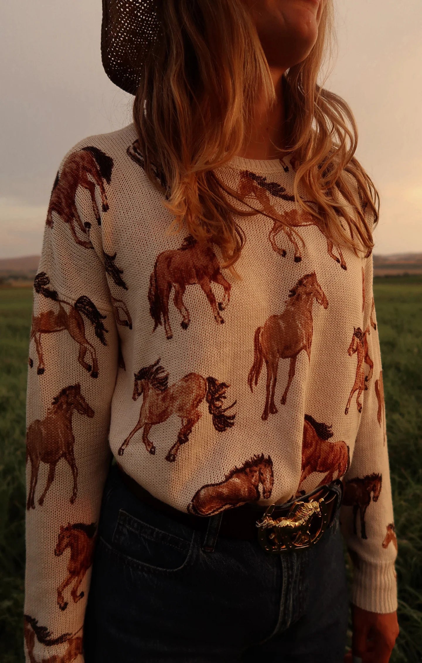 Bonfire Sweater Wild Horses Knit