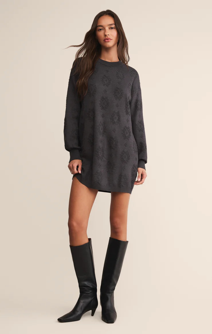 Amina Sweater Dress Charcoal Heather