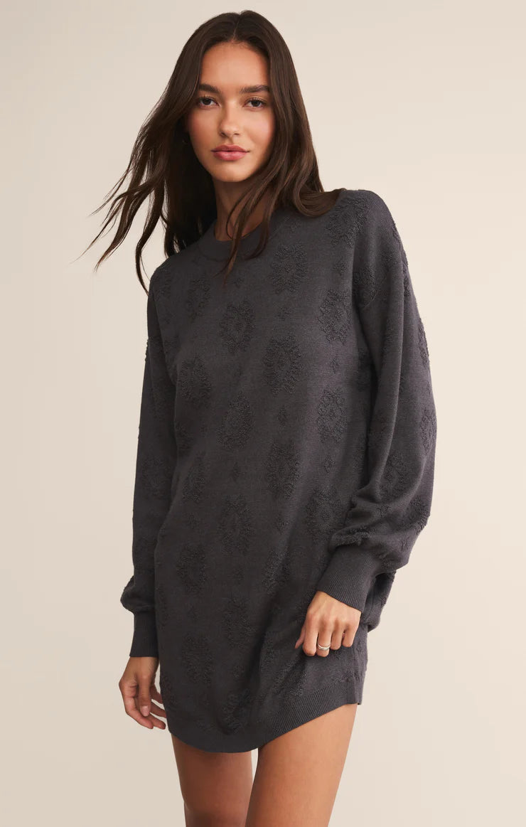 Amina Sweater Dress Charcoal Heather