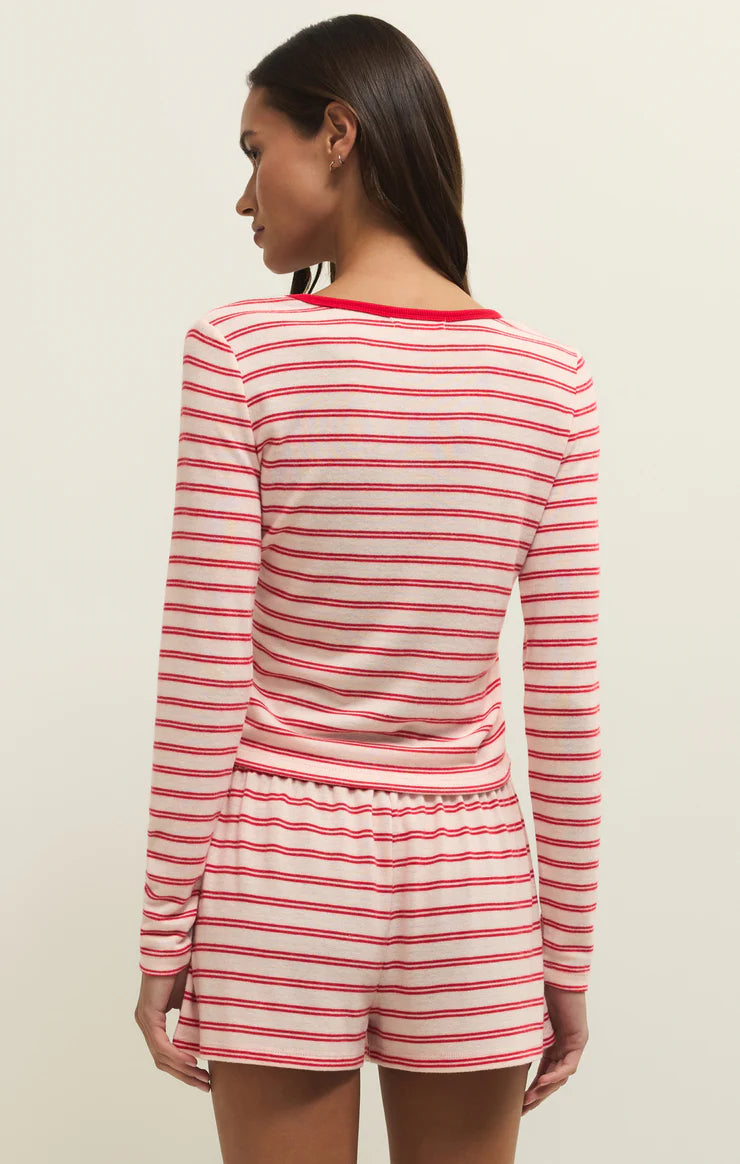 Night In Stripes Ls Top Multi