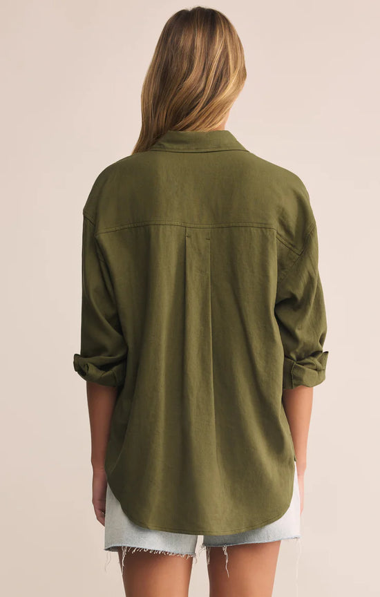 Alfie Button Up Shirt - Fern