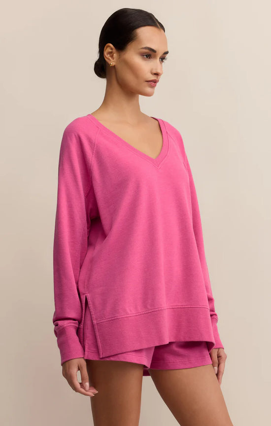 Weekender V Neck - Island Pink