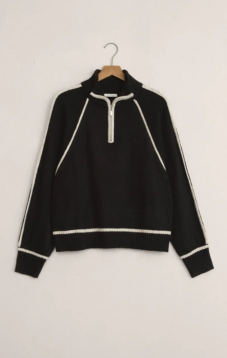 Alps Half Zip Sweater - Black