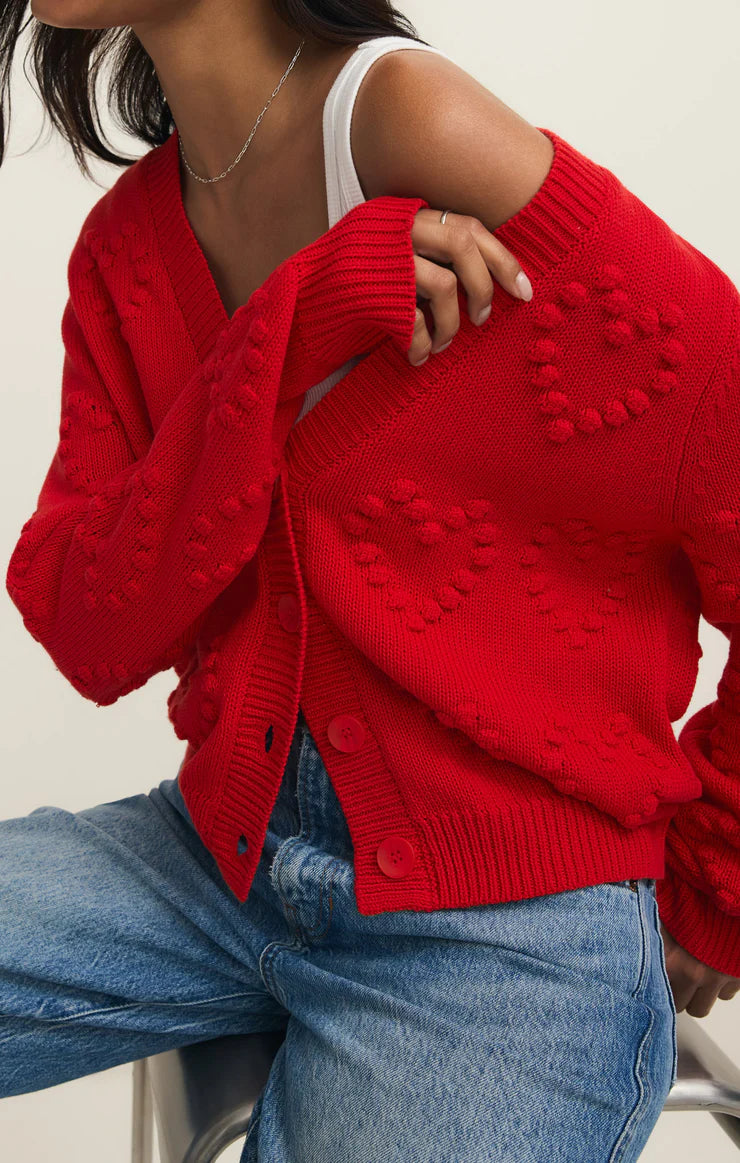 Z Supply - All Yours Cardigan - Kiss Me Red