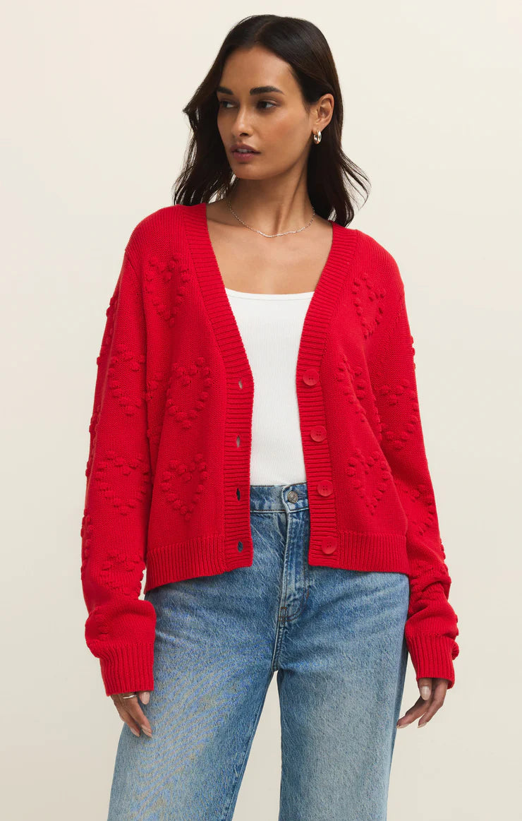 Z Supply - All Yours Cardigan - Kiss Me Red