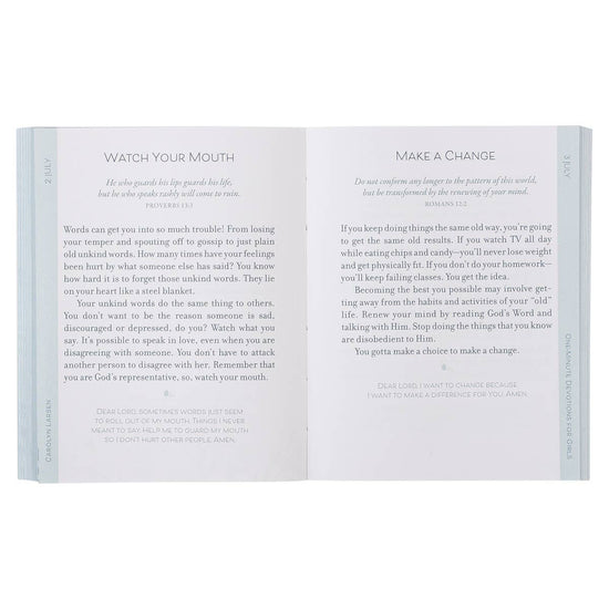 One-Minute Devotions for Girls Softcover