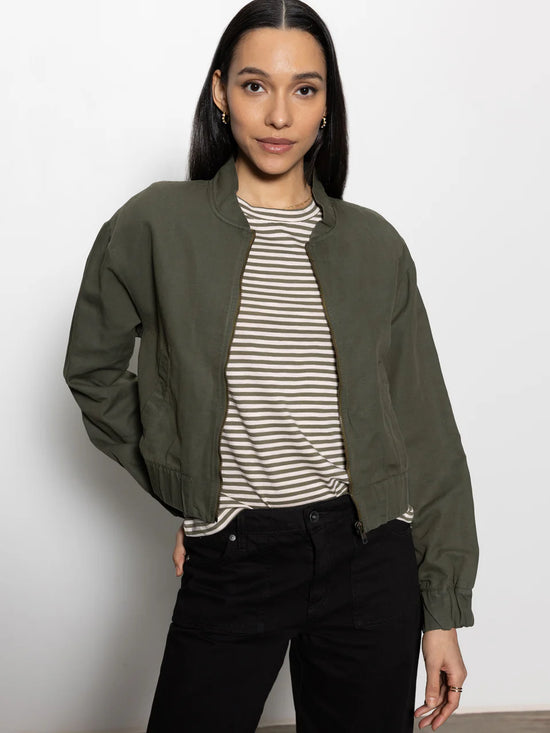 Linen Bomber Jacket Kalamata