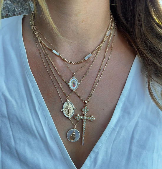 Athena Cross Necklace- PRL