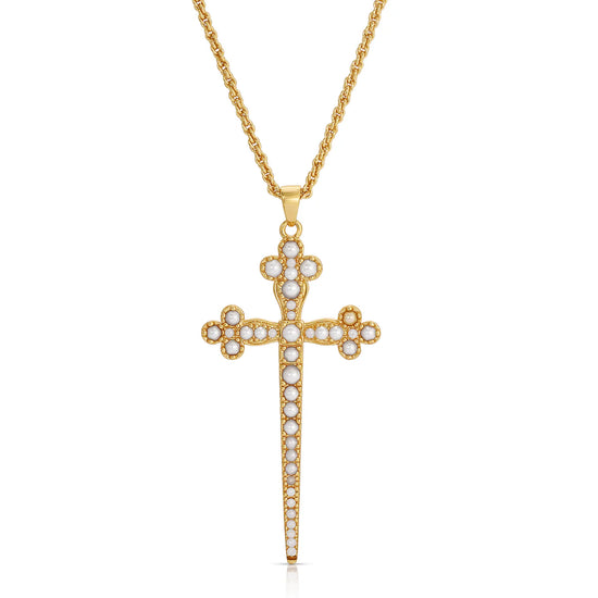 Athena Cross Necklace- PRL