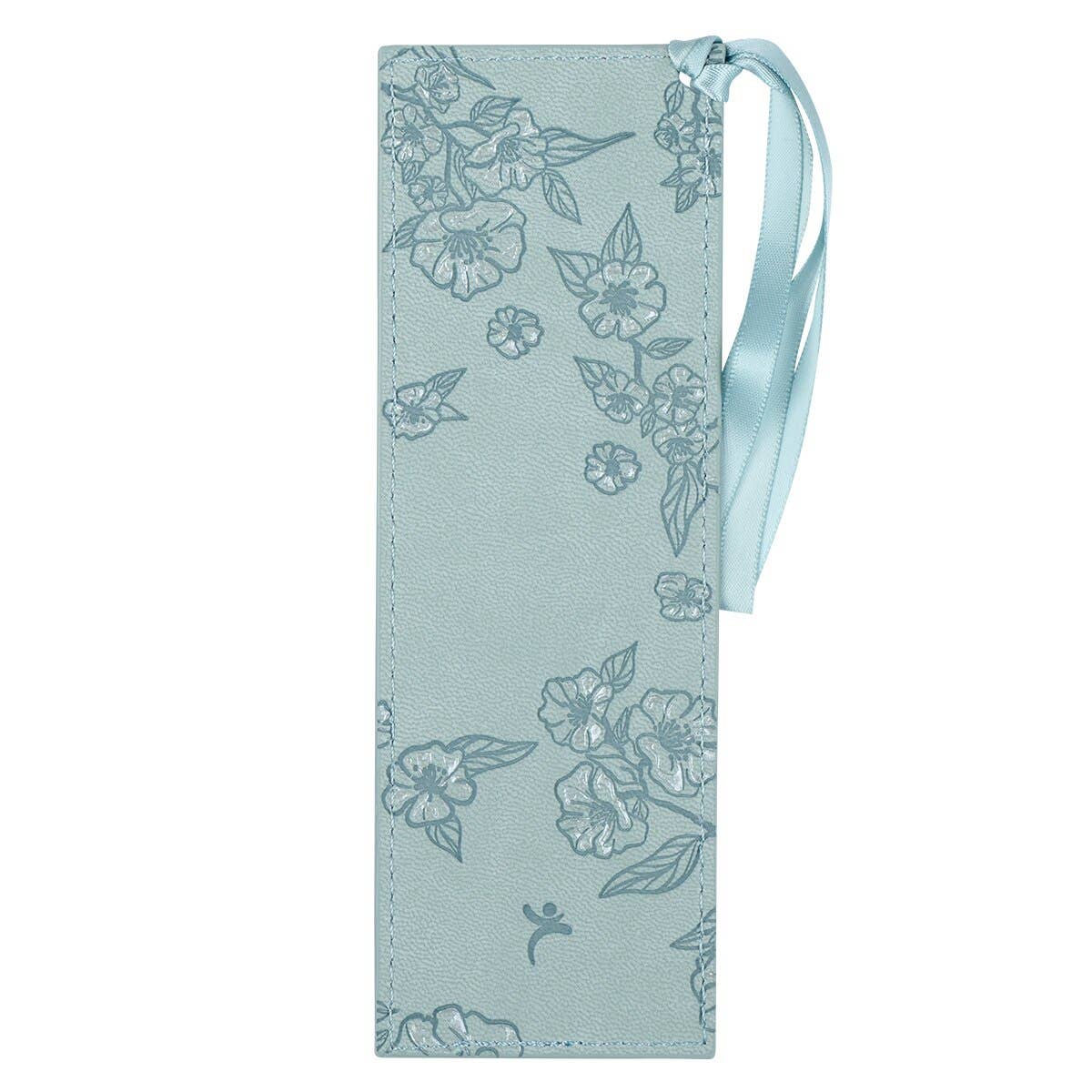 Bookmark Faux Leather Teal I Know the Plans Jer. 29:11