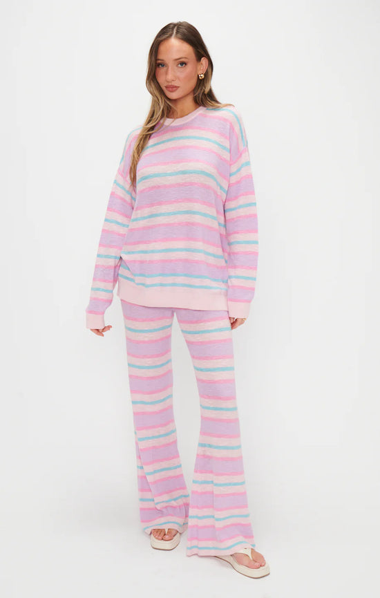 Show Me Your Mumu - Feel Good Sweater Cotton Candy Stripe Knit