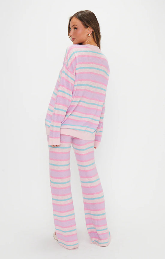 Show Me Your Mumu - Feel Good Sweater Cotton Candy Stripe Knit