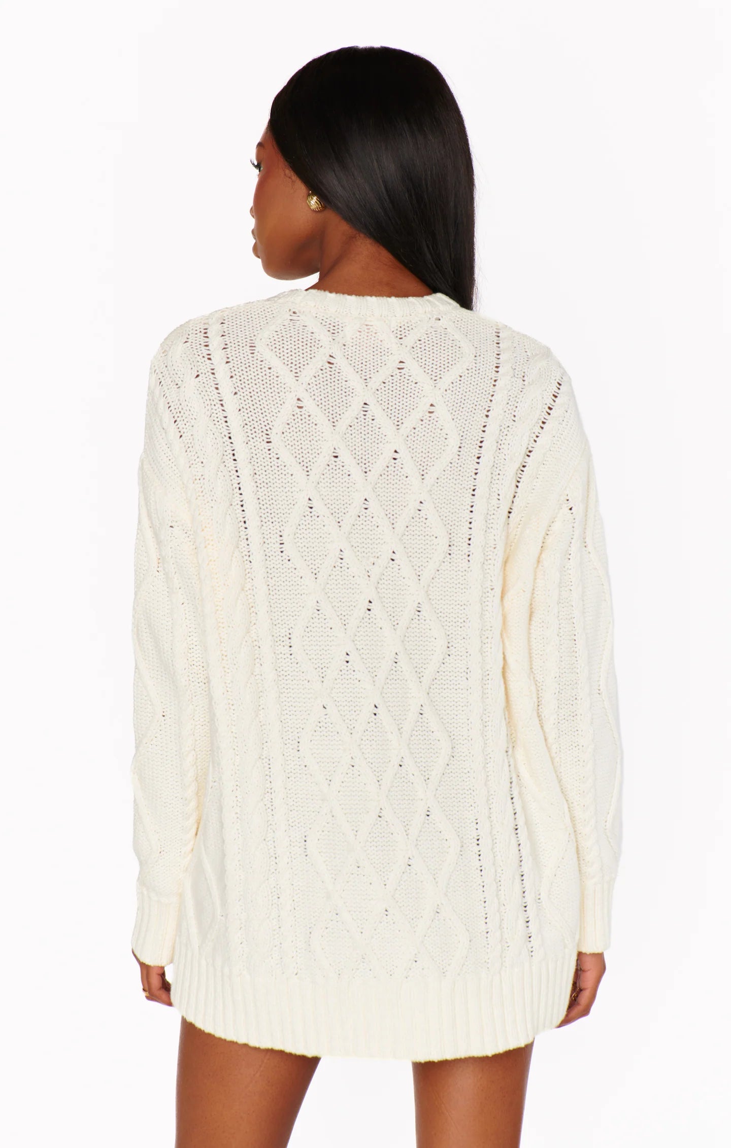 Show Me Your Mumu - Day To Day Sweater Cream Cable Knit