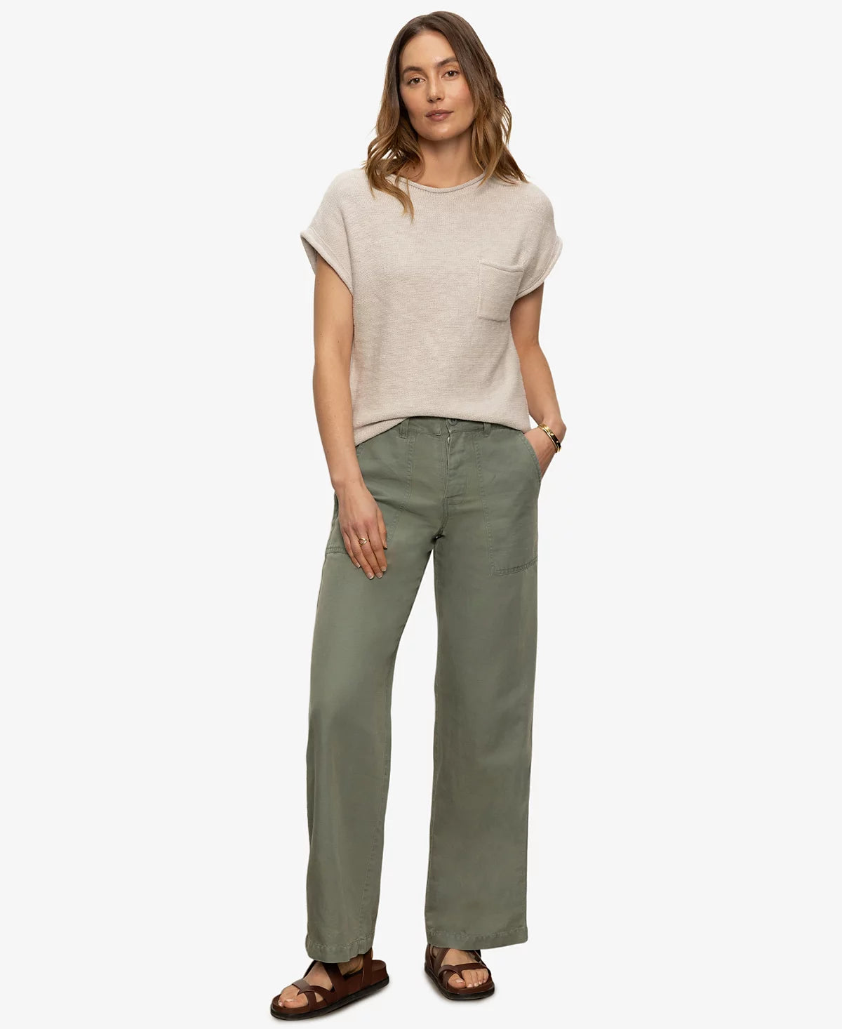 Easy Sweater Tee Flax