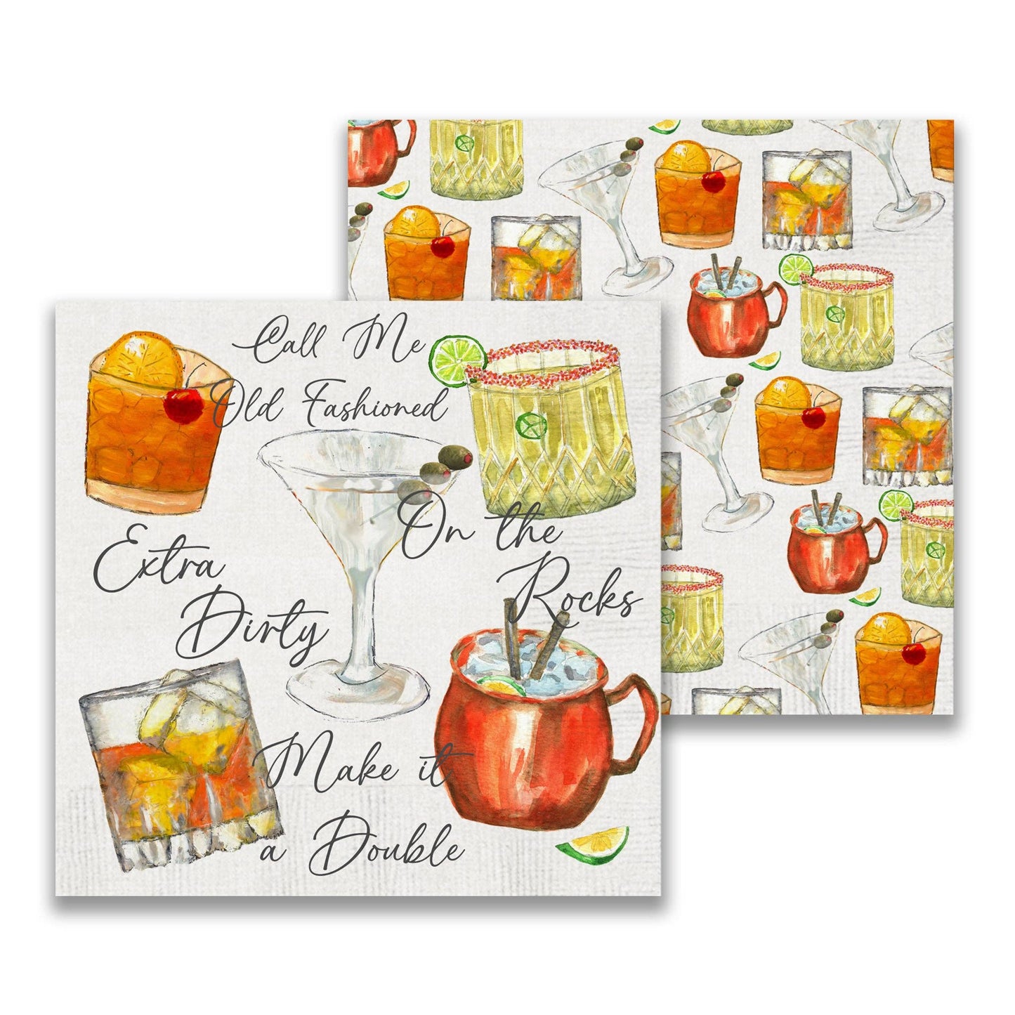 Mixed Cocktails Cocktail Napkin