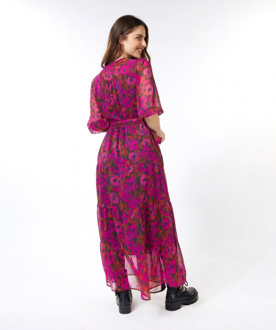 Floral Wilding Wrap Over Dress