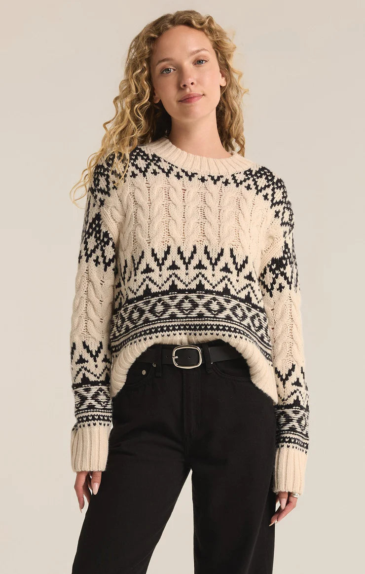 Garland Fairisle Sweater Sea Salt